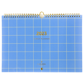 Family Planner 2023 Checkered Lavendel / A-Journal
